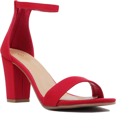 TOP Moda Hannah-1 Fashion Women's Ankle Strap High Heel Sandal Shoes | Shoe Time