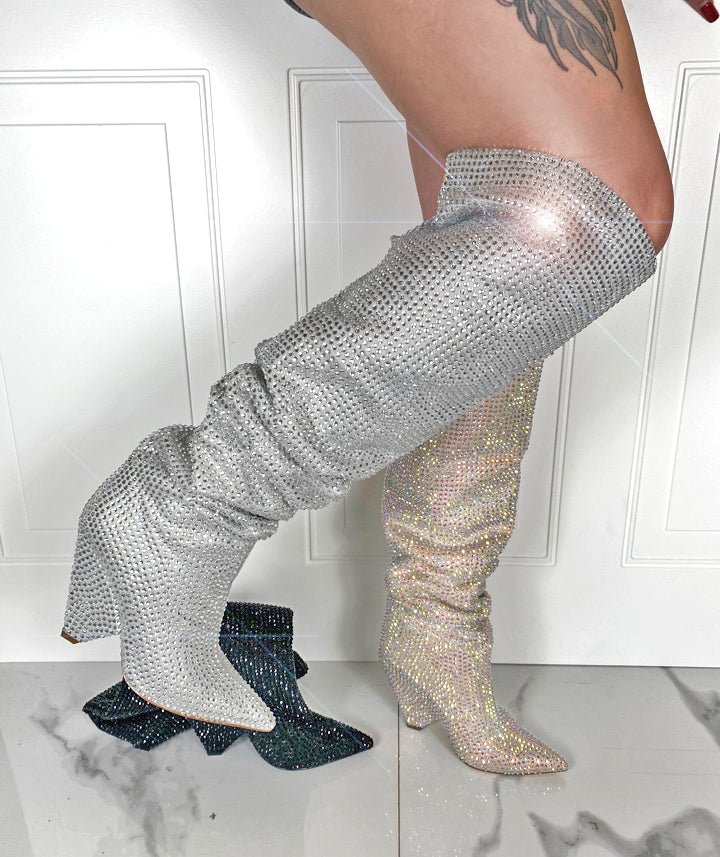 Liliana shop rhinestone boots