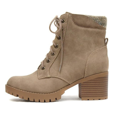 Women's Chunky Ankle Boot Lace Up Boots, Warm Fashionable comfortable Boots