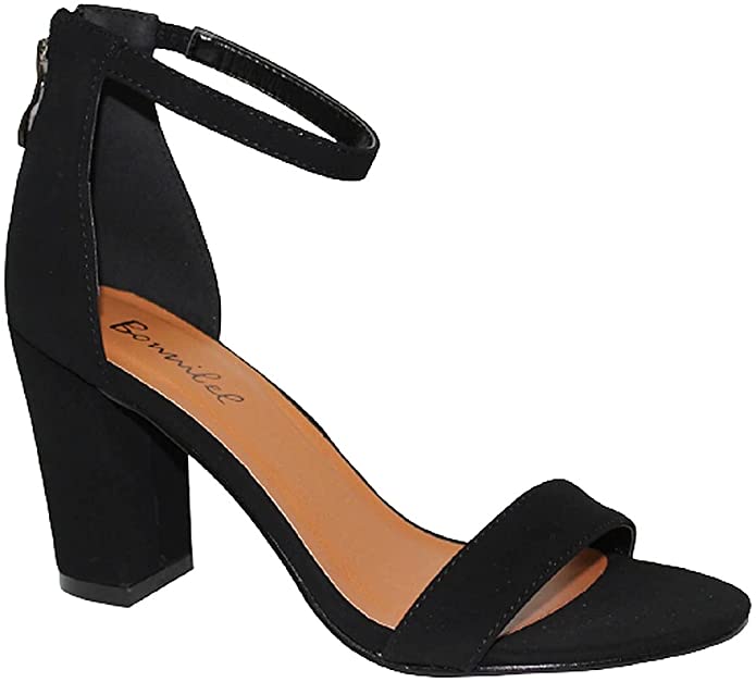 Chunky Block Heel Ankle Straps Sandals Alondra-1 | Shoe Time