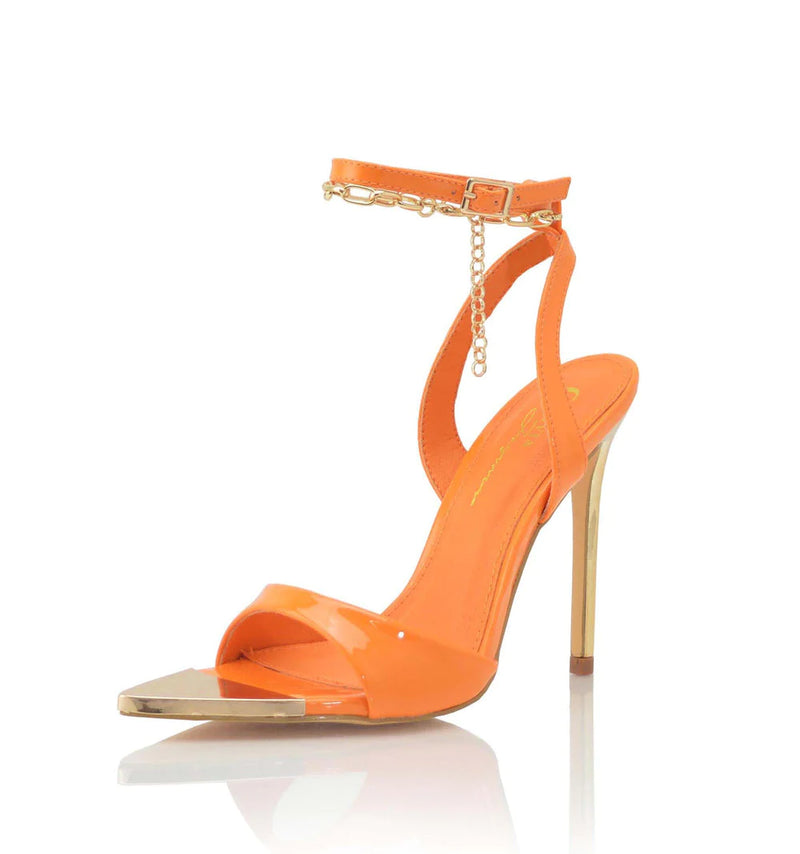 Chain Stiletto Heels Pointed Toe Bentley By Olivia Shoe Time