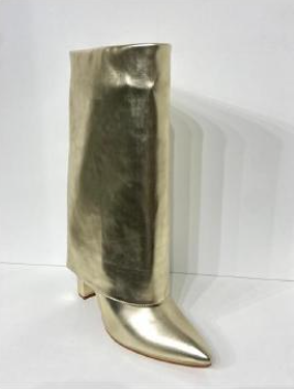 Baltina Pointed Toe Block Heel Mid Calf Boot