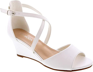 Low Wedge Sandals With Ankle Strap Blossom-3 Top Moda | Shoe Time