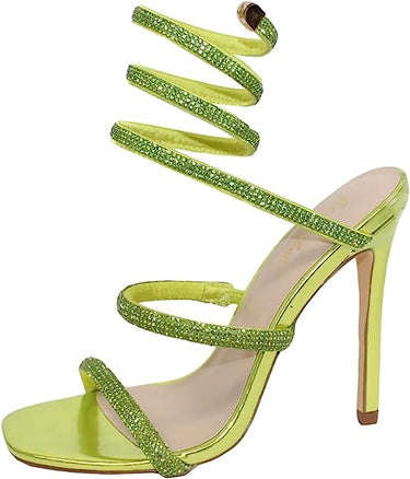 Bonnibel Rhinestone Spiral High Heels Patricia-1 | Shoe Time