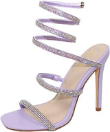 Bonnibel Rhinestone Spiral High Heels Patricia-1 | Shoe Time