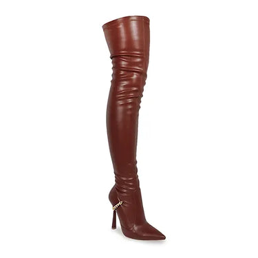 Thigh High Pointy Boot Vikki-1 Liliana | Shoe Time