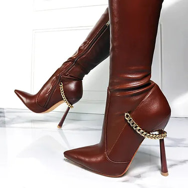 Thigh High Pointy Boot Vikki-1 Liliana | Shoe Time