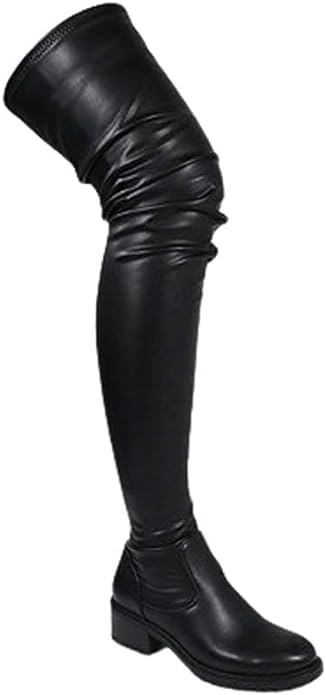 Thigh High Over The Knee Stretchy Boots Bruna-1 Liliana