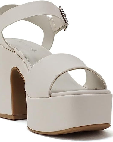 Soda Open Square Toe Chunky High Heeled Sandal Launch | Shoe Time