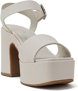 Soda Open Square Toe Chunky High Heeled Sandal Launch | Shoe Time