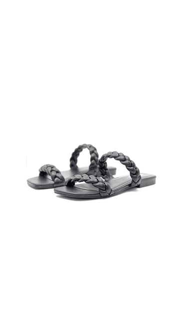 Sandalias Mujer Sandalias Planas Vas Sandalias Planas Negras Con