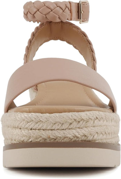 Espadrille Wedge Sandal with Braided Ankle Strap Emalin