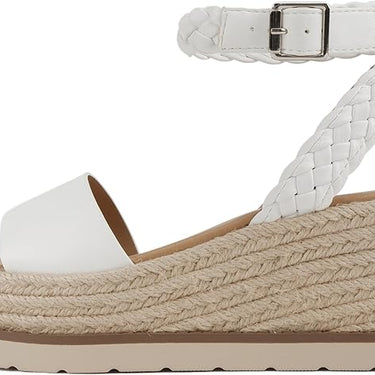 Espadrille Wedge Sandal with Braided Ankle Strap Emalin