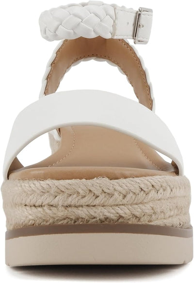 Espadrille Wedge Sandal with Braided Ankle Strap Emalin