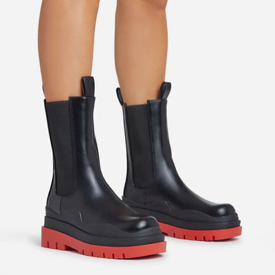 Chunky Sole Ankle Chelsea Biker Boots Energy