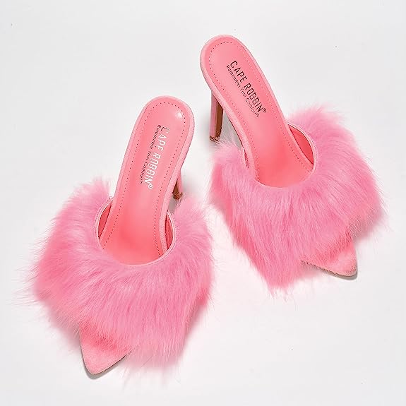 Cape robbin fur heels outlet