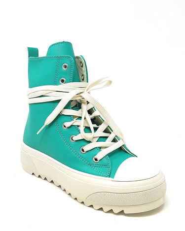 High Top Lace Up Sneakers Ferdi-02 Wild Diva | Shoe Time