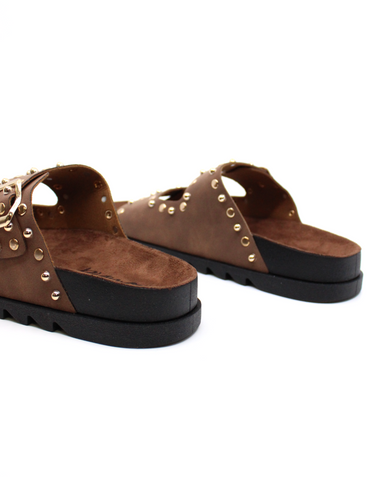 Plus Size - Woven Chunky Flatform Slide (WW Plus Size - Woven Chunky Flatform Slide (WW