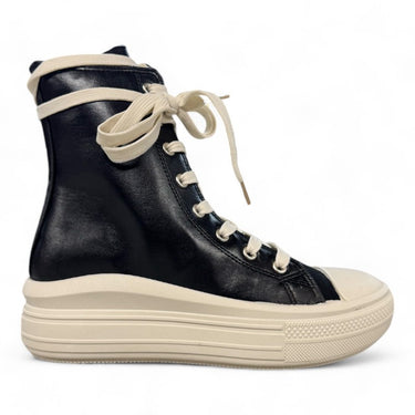 Women's Canvas Leatherette Ankle High Boots High Top Fashion Sneakers