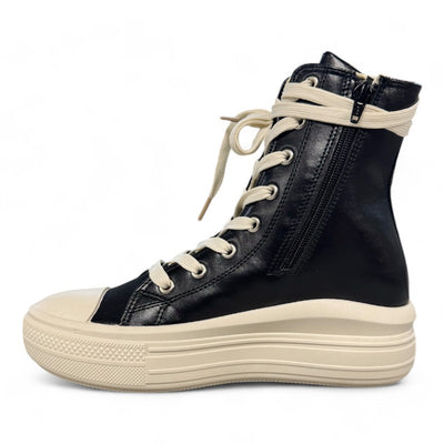 Women's Canvas Leatherette Ankle High Boots High Top Fashion Sneakers