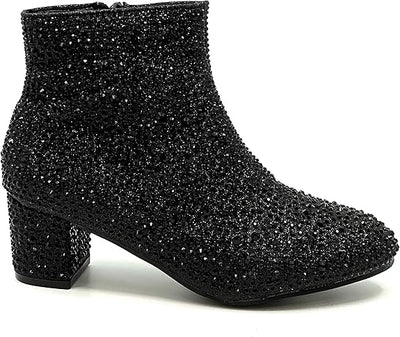 Kids Rhinestone Booties Forever Iceberg-12K