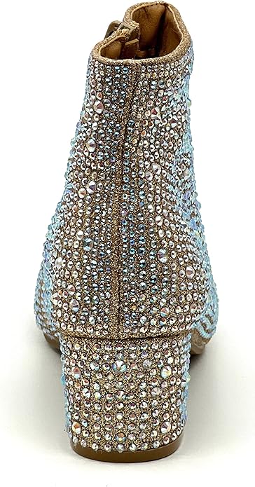 Kids Rhinestone Booties Forever Iceberg-12K