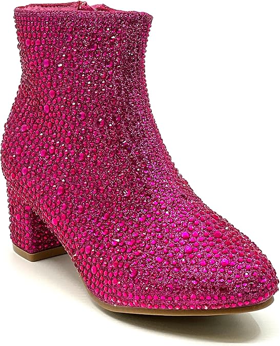 Kids Rhinestone Booties Forever Iceberg-12K