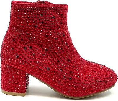 Kids Rhinestone Booties Forever Iceberg-12K