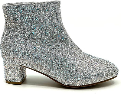 Kids Rhinestone Booties Forever Iceberg-12K