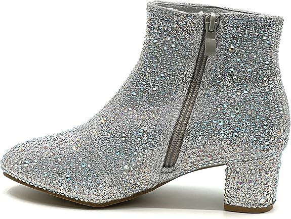 Kids Rhinestone Booties Forever Iceberg-12K