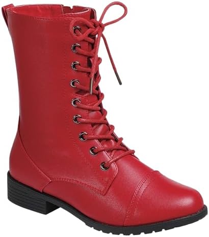 Women Combat Boots Zipper Low Heel, Fashionable Short Boots