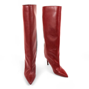 Women’s Pointed Toe Stiletto Heel Knee-High Boots – Chic Tall Boots for Fall Winter and Halloween Looks