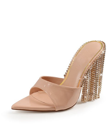 Rhinestone Fringe Heels Laurent-71 by Liliana | Shoe Time