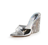 Rhinestone Fringe Heels Laurent-71 by Liliana | Shoe Time