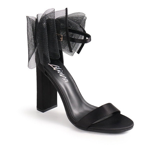 New Womens Ladies Block High Heel Pumps Ankle Strap Sandals Shoes Size...