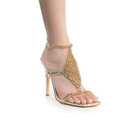 Rhinestone Ankle Strap Open Toe Stiletto Heels Mew-6