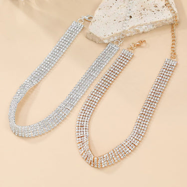 Glam Necklace Rhinestone Detail