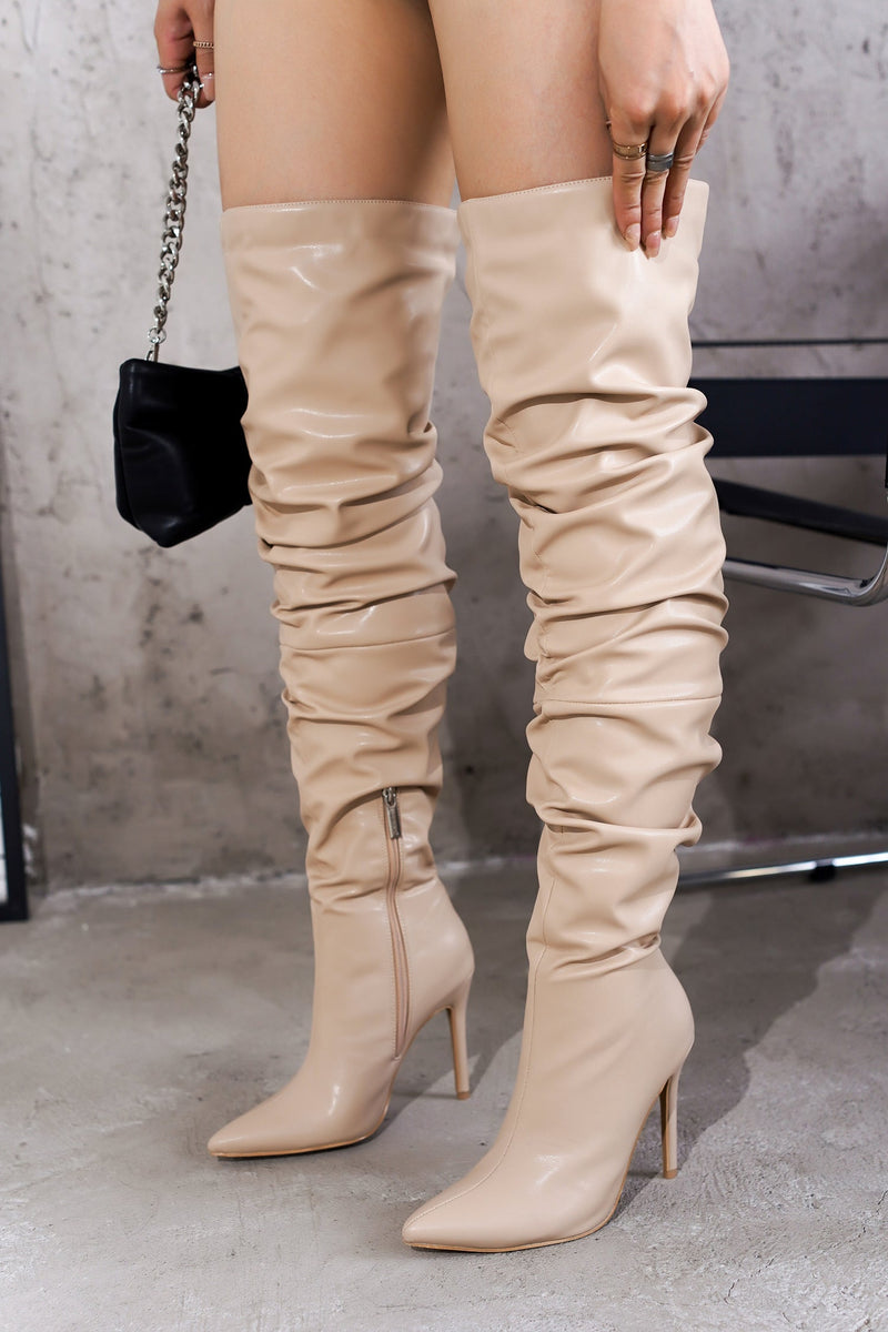 Pointy Over The knee High Boots Leexa Cape Robbin