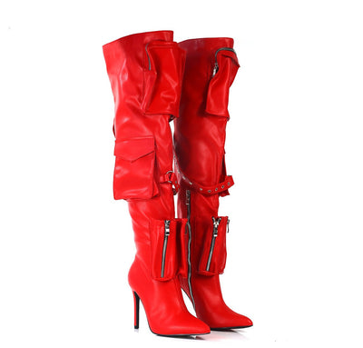 Over The Knee Pocket Boots Scandalous-29