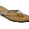 Thong Rhinestone Flat Sandals Honey-49 Wild Diva | Shoe Time