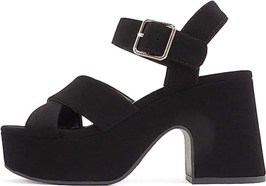 Soda Syren | Ankle Strap Chunky Heels | Shoe Time