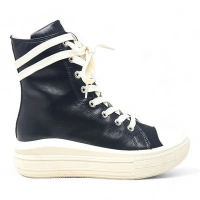 Women's Canvas or Leatherette Ankle High Boots High Top Fashion Sneakers