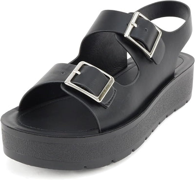 Women's Comfortable Flatform Slingback Sandals Tangy