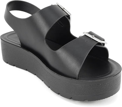 Women's Comfortable Flatform Slingback Sandals Tangy