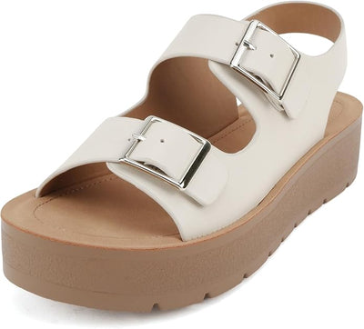 Women's Comfortable Flatform Slingback Sandals Tangy