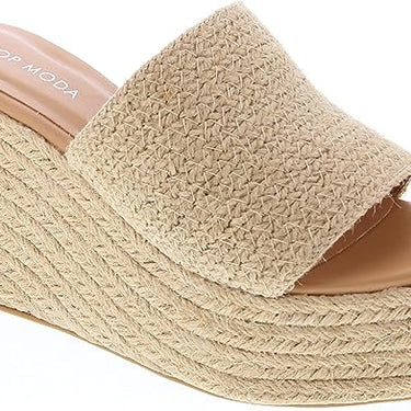 Top Moda Wedge Espadrille Slide Sandals Webster-20 | Shoe Time