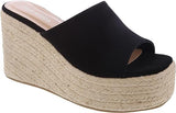 Top Moda Wedge Espadrille Slide Sandals Webster-20 | Shoe Time