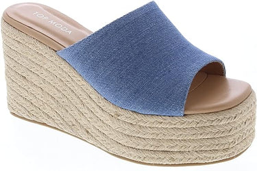 Top Moda Wedge Espadrille Slide Sandals Webster-20 | Shoe Time