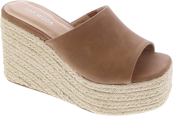 Top Moda Wedge Espadrille Slide Sandals Webster 20 Shoe Time
