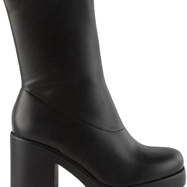 Women's Square Toe Boots Platform Ankle Boots Mid Calf Boots Booties